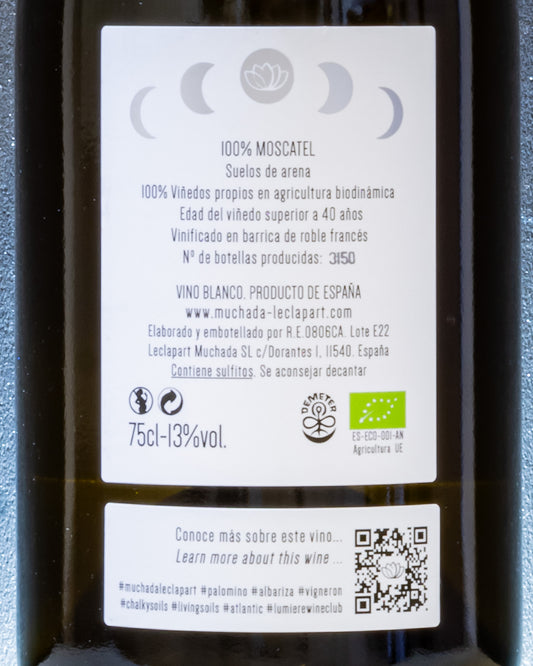 Alejandro Muchada David Leclapart Elixir 2022 Moscato Andalusia Vino Bianco Spagna Retro Etichetta