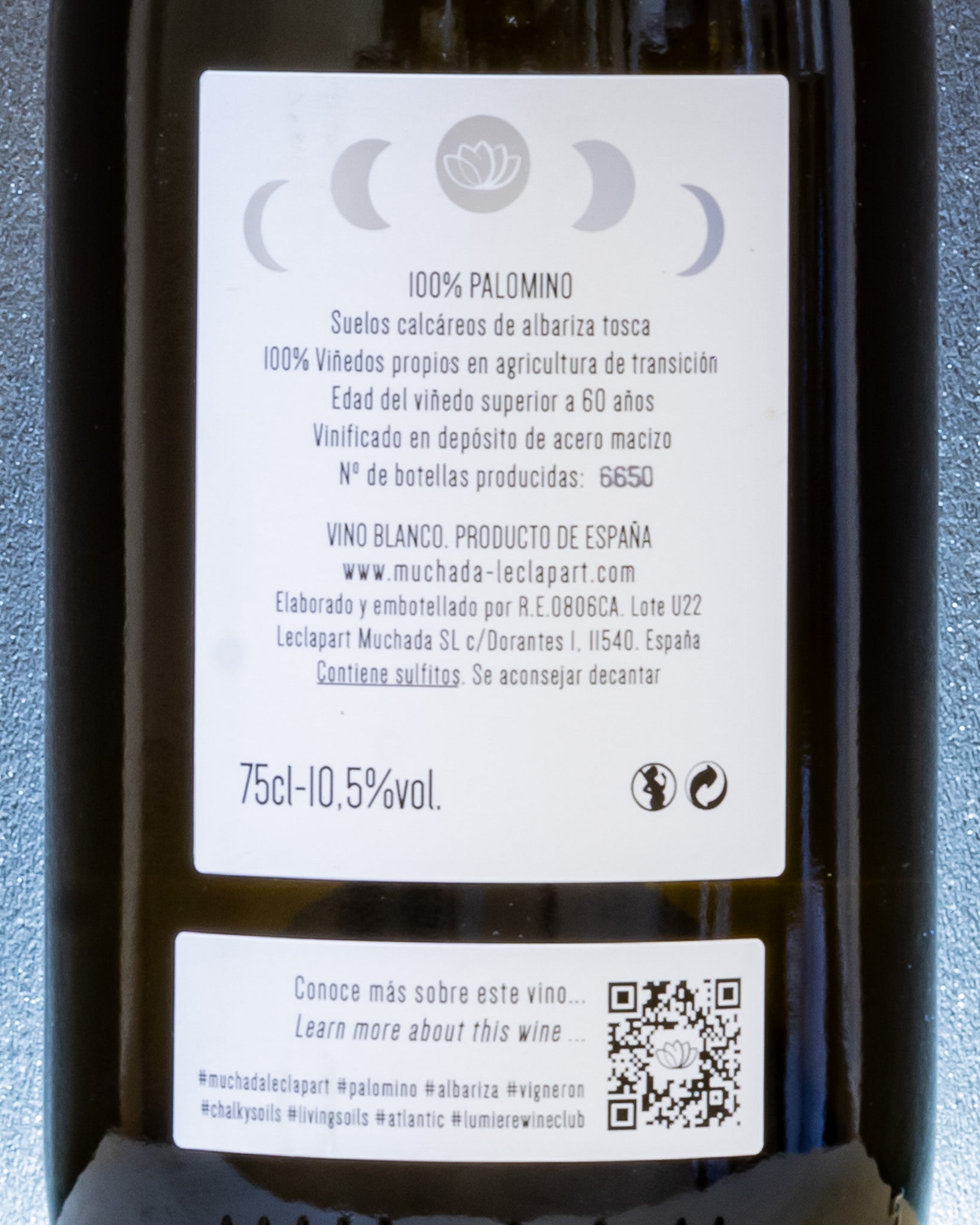 Alejandro Muchada David Leclapart Univers Palomino Andalusia Vino Bianco 2022 Spagna Retro Etichetta