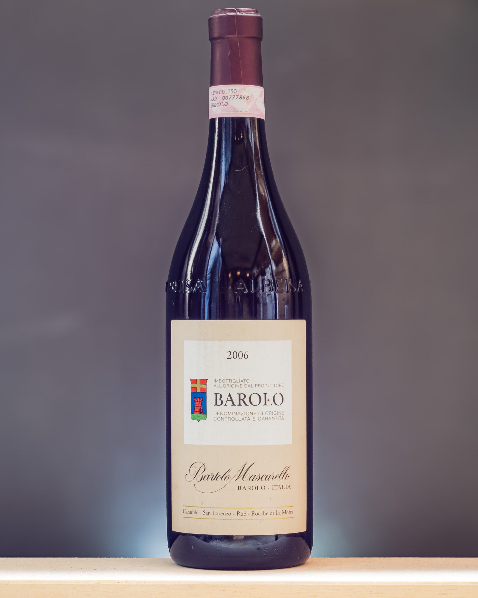 Bartolo Mascarello Barolo 2006 Langhe Nebbiolo Vino Rosso Piemonte Italia