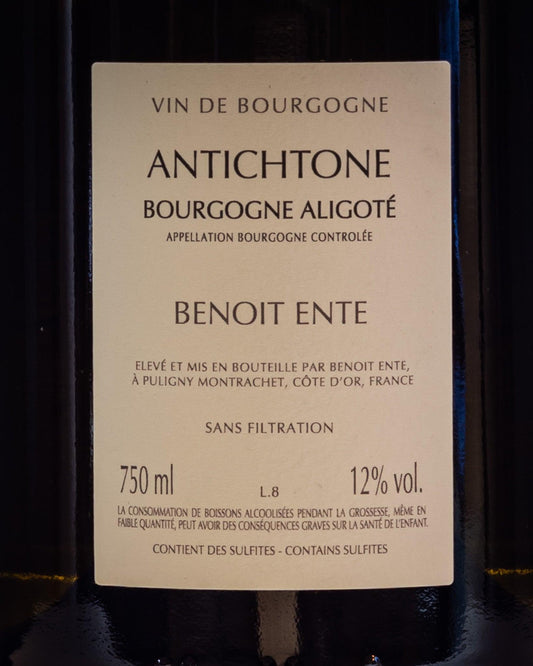 Benoit Ente Antichtone Aligote Borgogna Francia Vino Bianco 2020 Retro Etichetta