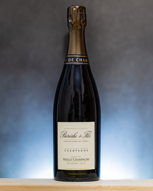 Bereche Champagne Extra Brut Grand Cru Mailly Millesime 2016 Pinot Noir Nero Francia Vino