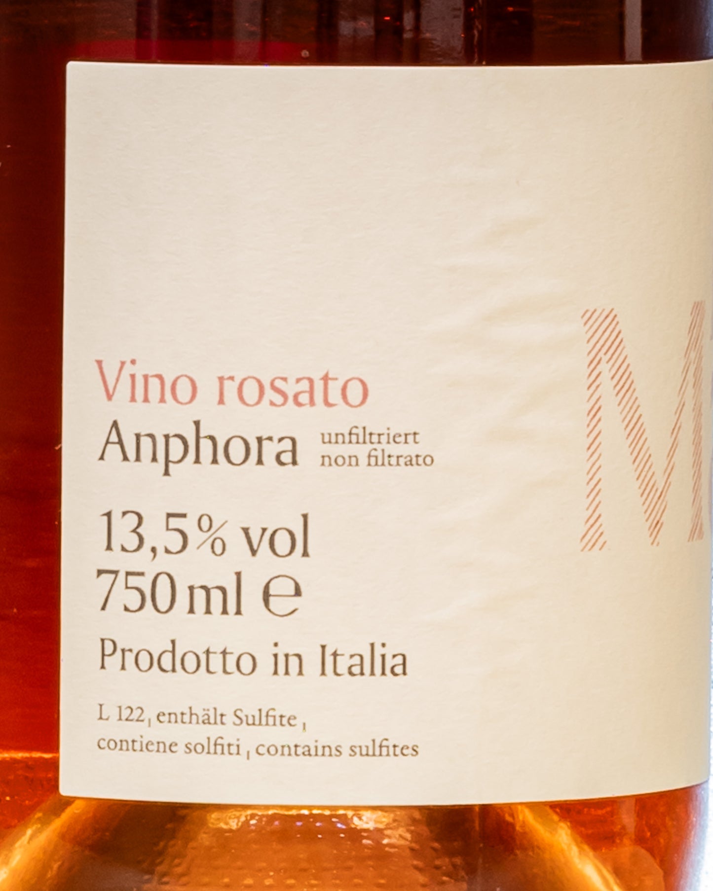 Bioweinhof Tropfltalhof Rosemarie Rose Marie Anphora Anfora 2020 Vino Rosato Merlot Cabernet Sauvignon Kaltern Lago Caldaro Alto Adige Italia Retro Etichetta 2