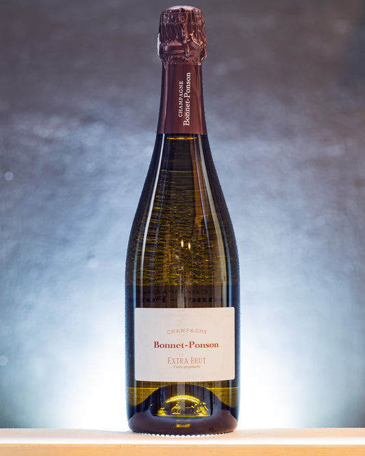 Bonnet Ponson Champagne Cuvee Perpetuelle Pinot Noir Nero Meunier Chardonnay Solera Extra Brut Premier Cru Vino Francia