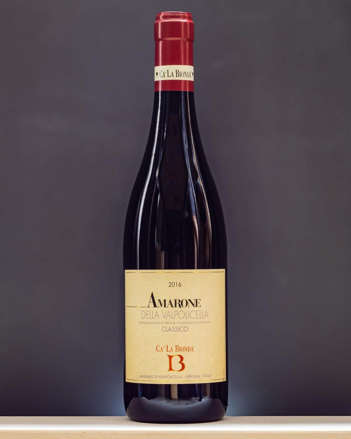 Ca Bionda Amarone Valpolicella 2016 Corvina Corvinone Rondinella Molinara Veneto Italia Vino Rosso
