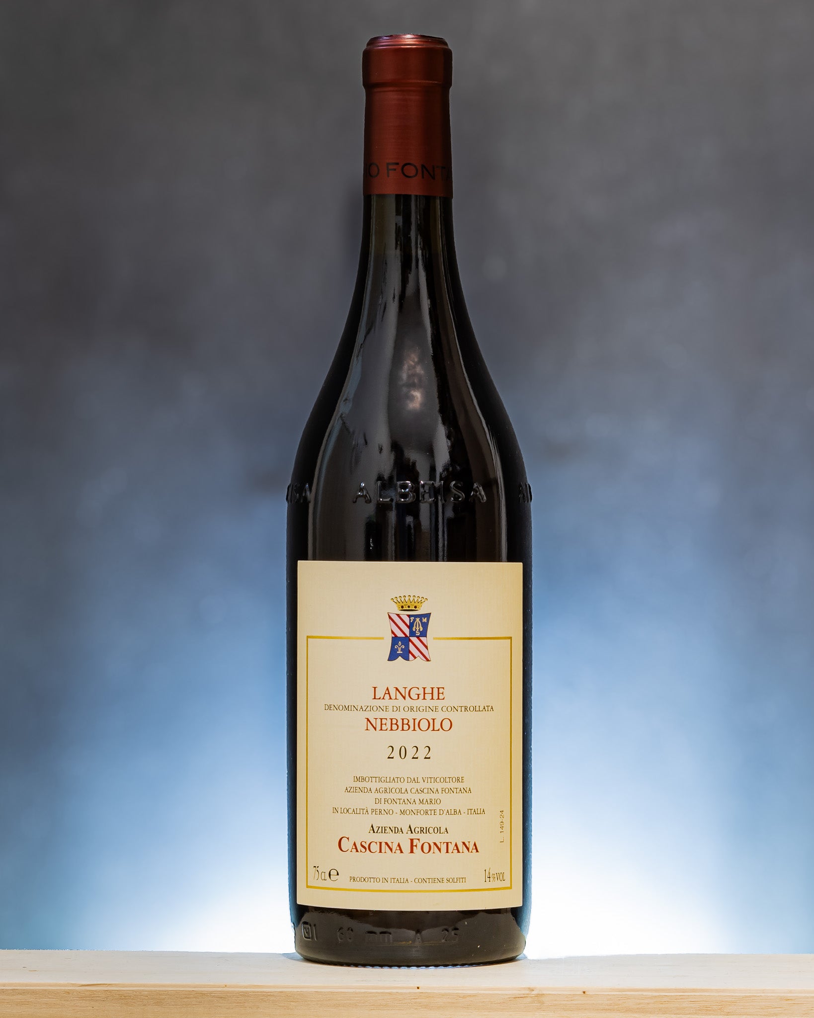 Cascina Mario Fontana Nebbiolo Langhe 2022 Vino Rosso Piemonte Italia