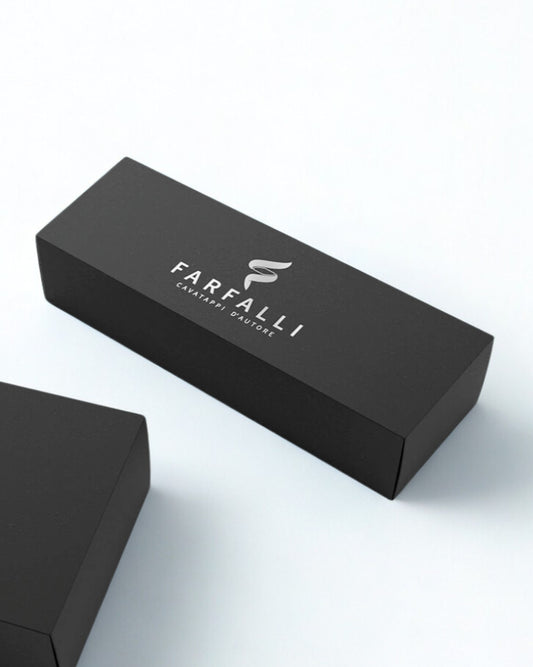 Cavatappi Prestige Corno Scuro Farfalli Regalo Natale Cofanetto Confezione Dettaglio