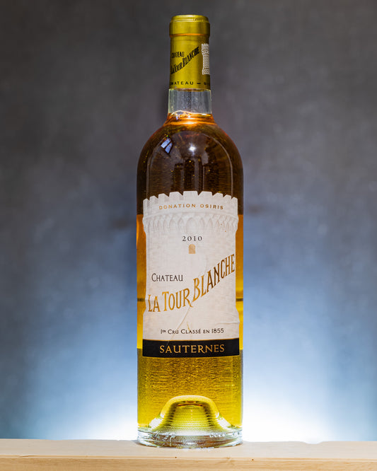 Chateau Tour Blanche Sauternes 2010 Semillon Muscadelle Sauvignon Vino Dolce Fine Pasto Gironda Francia