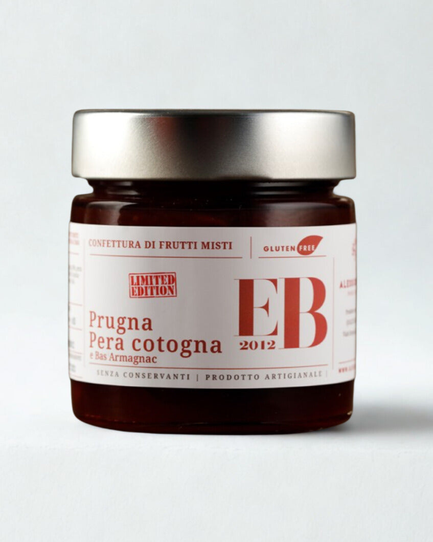 Confettura di Prugna e Pera Cottogna Bas Armagnac Alessio Brusadin Senza Conservanti Prodotto Artigianale Gluten Free Natale Regalo Qualità