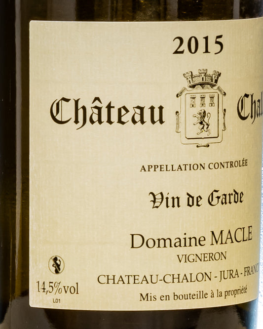 Domaine Macle Chateau Chalon Savagnin Vin Garde Jura Vino Bianco Ossidativo Francia Retro Etichetta 1 2015
