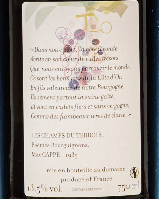 Domaine Marchand Grillot Morey Saint Denis 2016 Pinot Noir Nero Vino Rosso Borgogna Francia Retro Etichetta