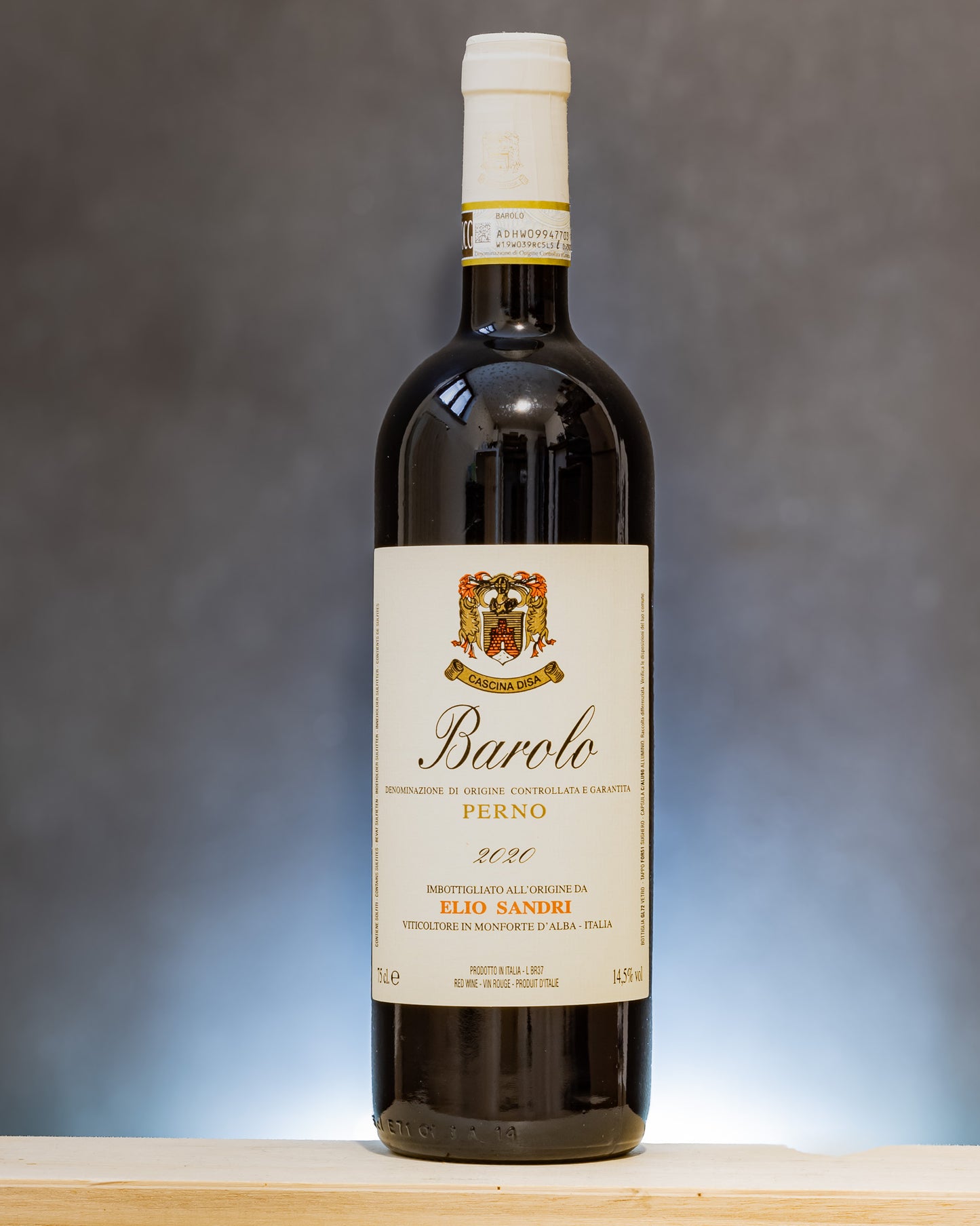 Elio Sandri Barolo 2020 Perno Nebbiolo Langhe Piemonte Vino Rosso Italia