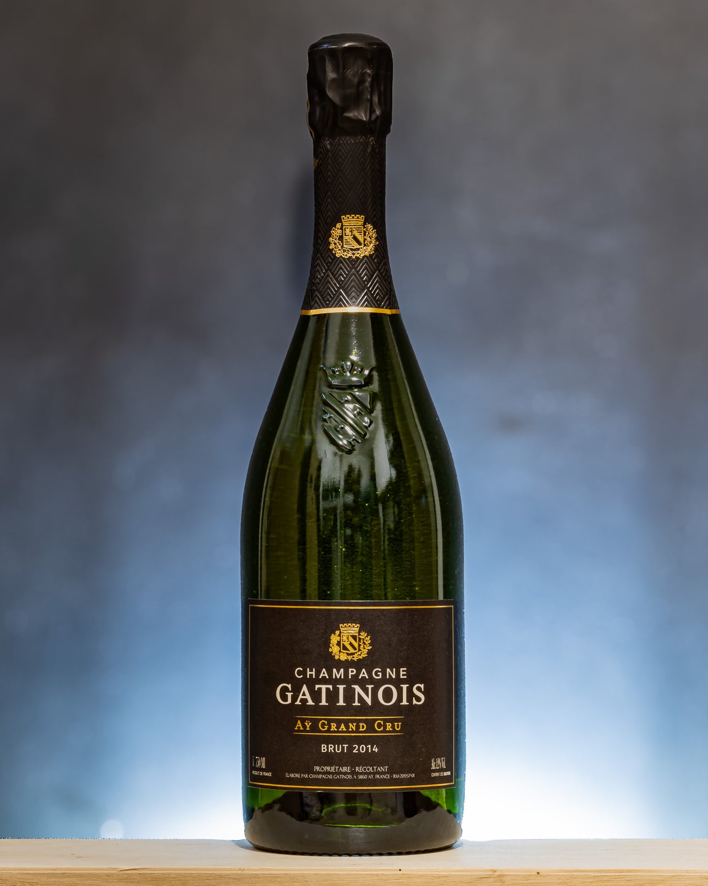 Gatinois Champagne Brut 2014 Millesime Pinot Noir Nero Chardonnay Ay Grand Cru Valle Marne Vino Francia