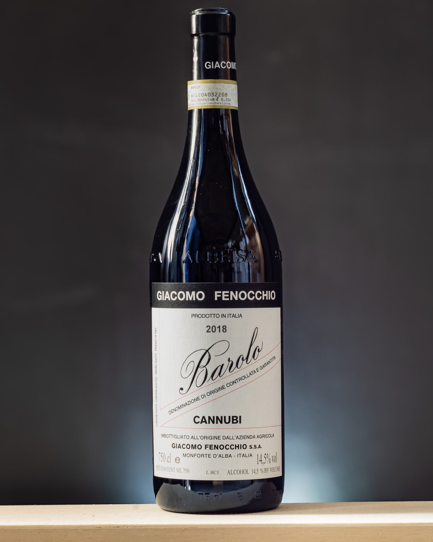 Giacomo Fenocchio Barolo 2018 Cannubi Nebbiolo Langhe Italia Vino Rosso Piemonte