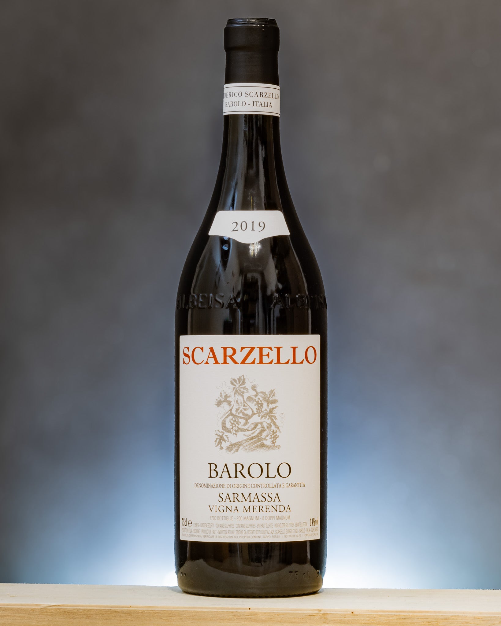 Giorgio Federico Scarzello Barolo Sarmassa Vigna Merenda 2019 Nebbiolo Langhe Piemonte Vino Rosso Italia
