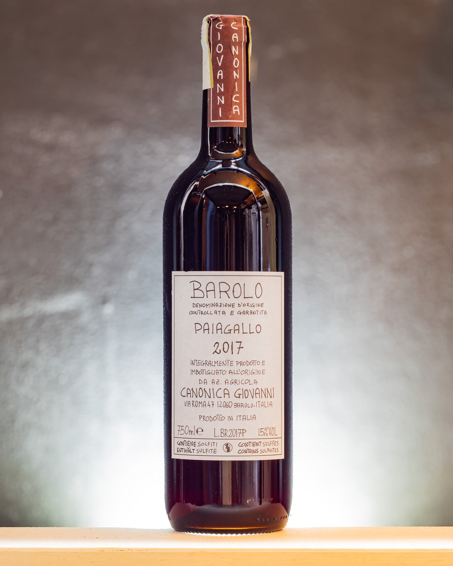 Giovanni Canonica Barolo Paiagallo 2017 Nebbiolo Langhe Piemonte Italia Vino Rosso