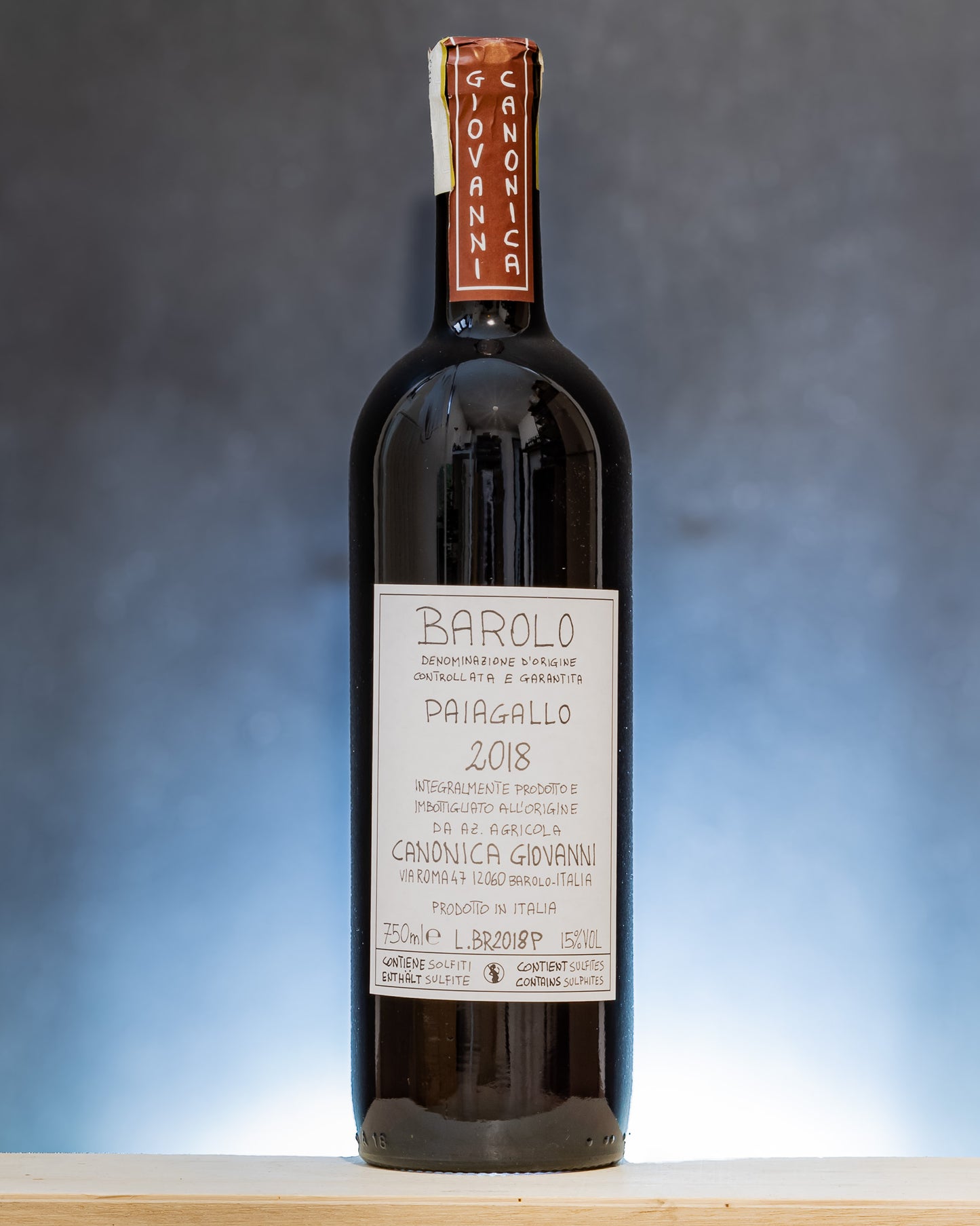 Giovanni Canonica Barolo Paiagallo 2018 Nebbiolo Langhe Vino Rosso Piemonte Italia