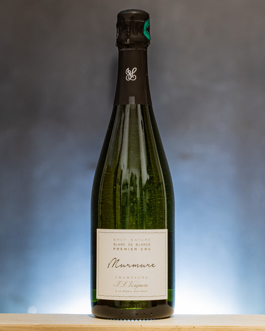 Jean Louis Vergnon Champagne Brut Nature Premier Cru 1er Murmure Chardonnay Blanc Blancs Mesnil Oger Vino Francia