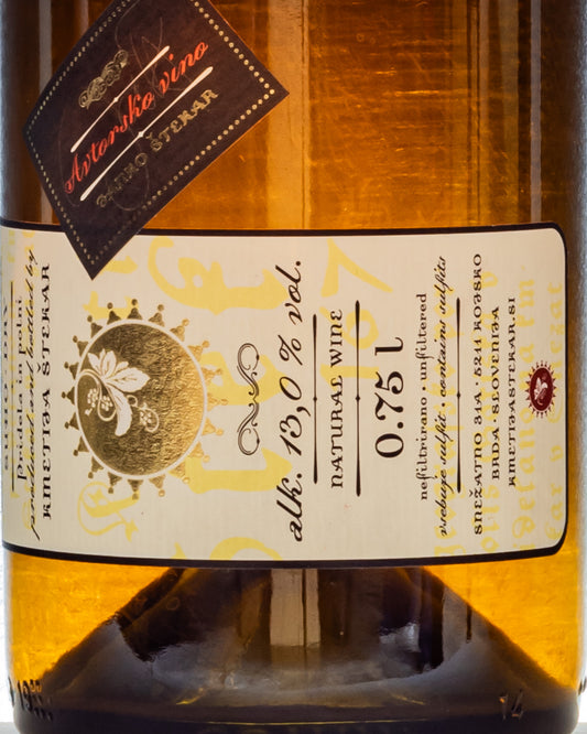 Kmetija Stekar Mlaka 2020 Chardonnay Vino Orange Goriska Brda Collio Slovenia Retro Etichetta