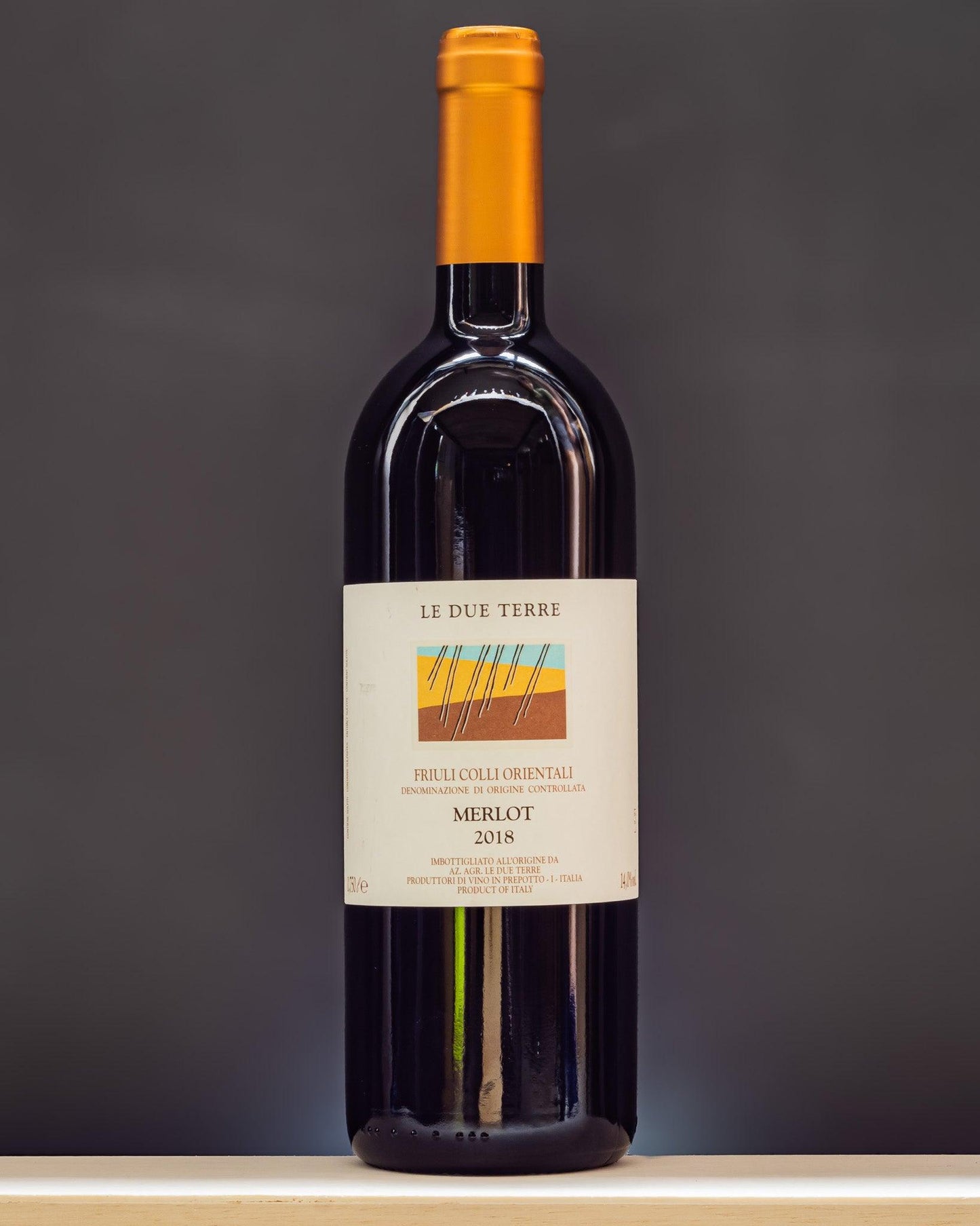 Le Due Terre Merlot 2018 Colli Orientali Friuli Venezia Giulia Italia Vino Rosso