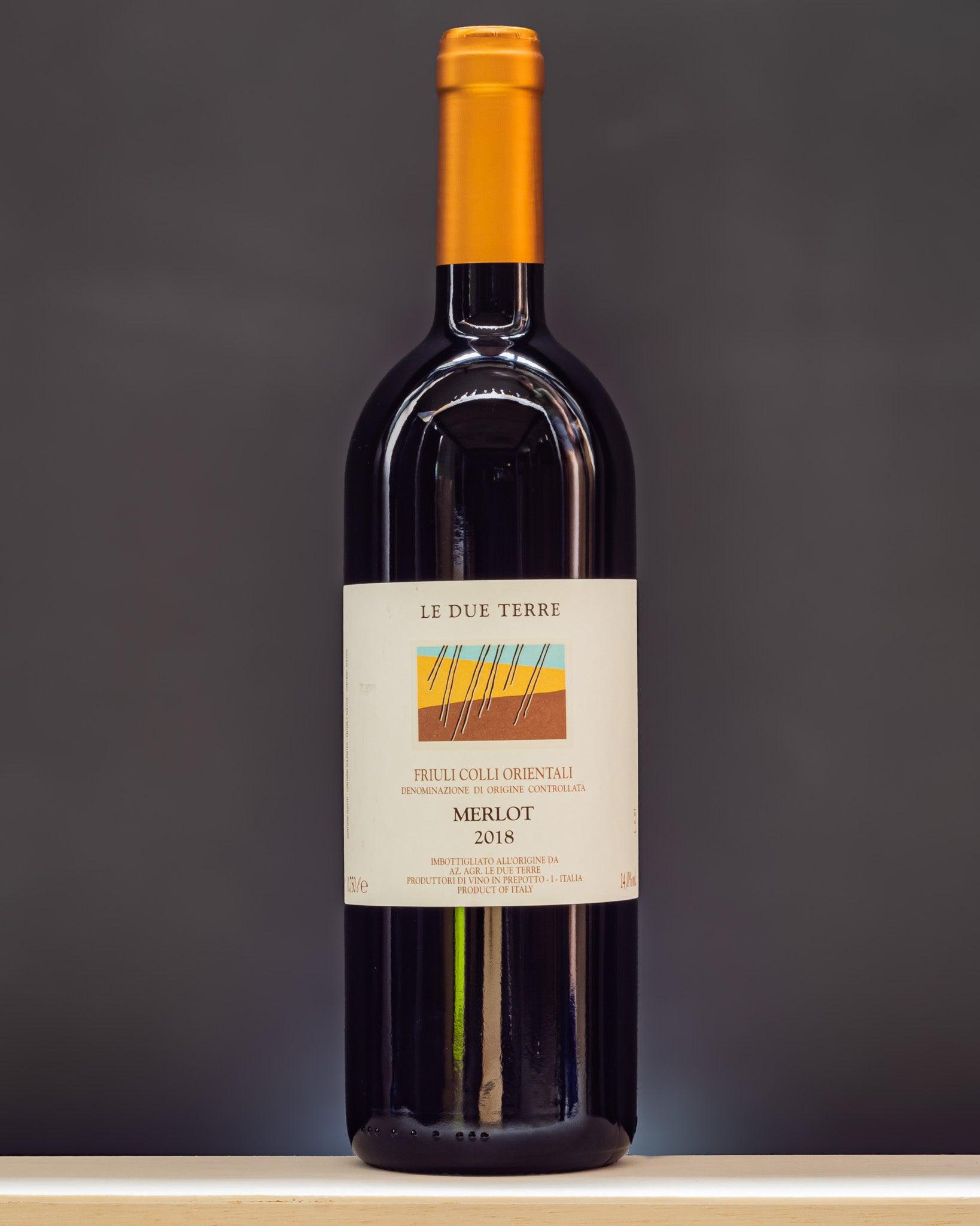 Le Due Terre Merlot 2018 Colli Orientali Friuli Venezia Giulia Italia Vino Rosso