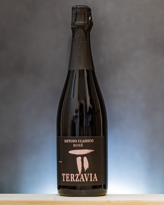 Marco Bartoli Terzavia Rose Extra Brut Vino Rosato Metodo Classico Spumante Marsala Sicilia Italia 2022