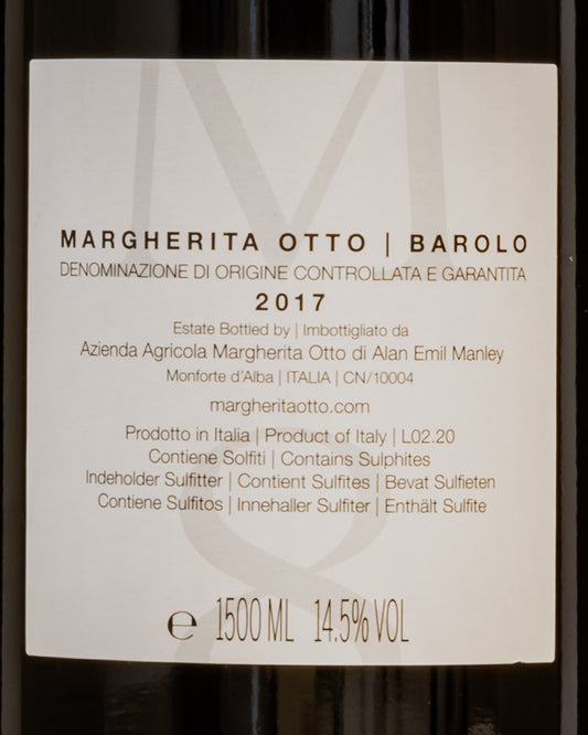 Margherita Otto Barolo 2017 Magnum Nebbiolo Langhe Piemonte Vino Rosso Italia Grandi Formati Retro Etichetta