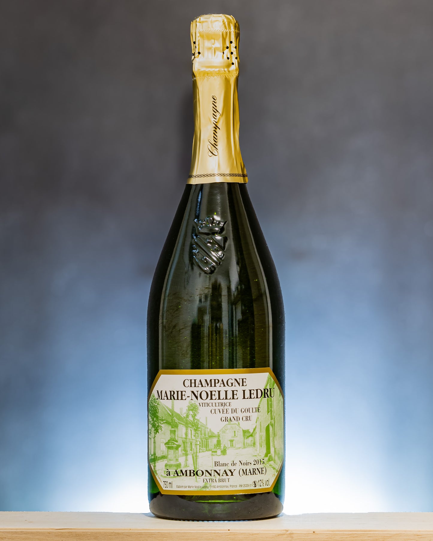 Marie Noelle Ledru Champagne Blanc Noirs Pinot Noir Nero Grand Cru Extra Brut 2015 Couvee Goulte Vino Francia