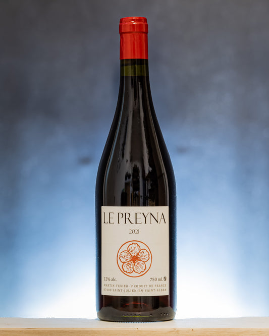 Martin Texier Le Preyna Cinsault Grenache 2021 Vino Rosso Rodano Francia