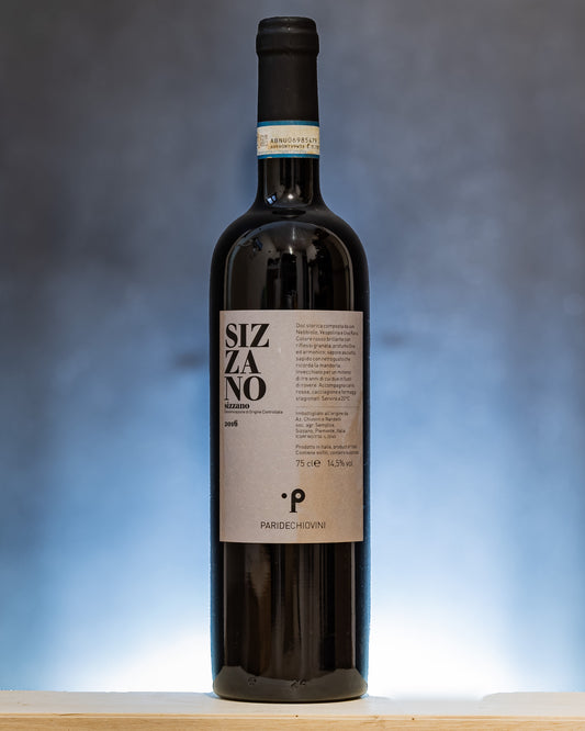 Paride Chiovini Sizzano 2016 Vespolina Nebbiolo Uva Rara Vino Rosso Piemonte Italia