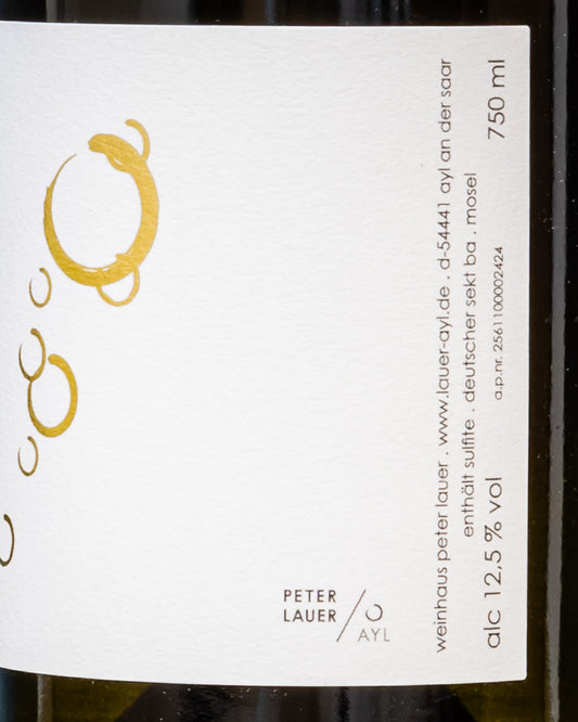 Peter Lauer Riesling Saar Mosella Brut Spumante Metodo Classico Vino Germania 2022 Retro Etichetta