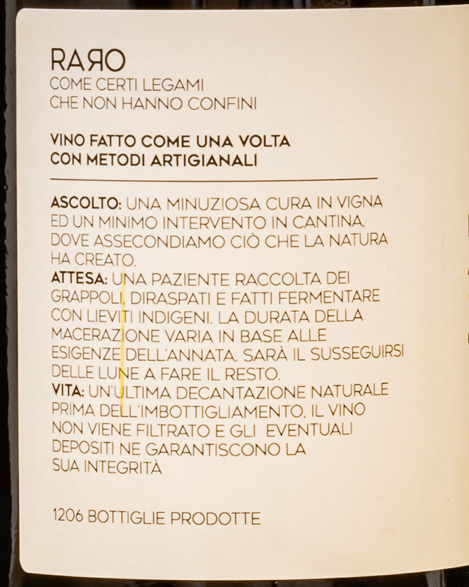 Peter Radovic Terrano Raro 2022 Vino Rosso Carso Italia Friuli Venezia Giulia Retro Etichetta 2