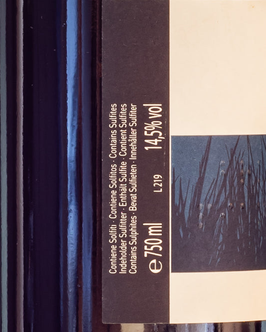 Pian Orino Brunello Montalcino Sangiovese 2018 Vino Toscana Italia Vigneti Versante Vino Rosso Retro Etichetta