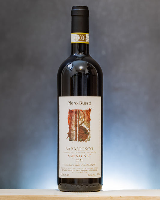 Piero Busso Barbaresco 2021 San Stunet Nebbiolo Neive Treiso Langhe Piemonte Italia Vino Rosso