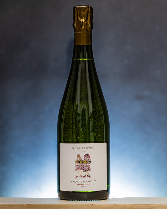 Pinot Chevauchet Champagne Nature Genereus Meunier Chardonnay Valle Marne Francia
