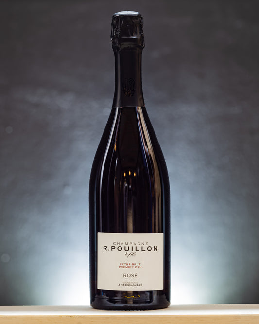 Roger Pouillon Champagne Rose Extra Brut Pinot Nero Vallee Marne Vino