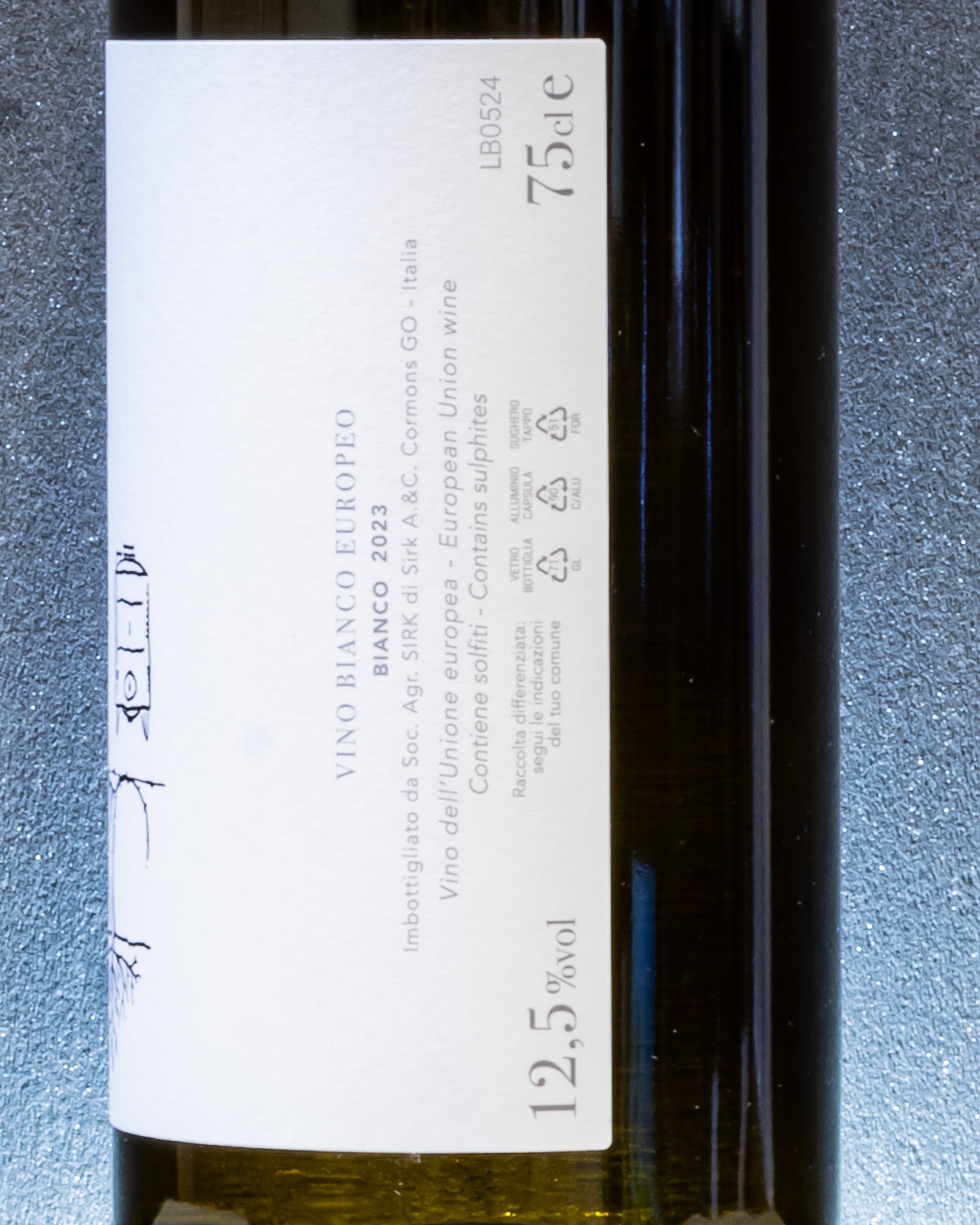 Sirk Mitja Bianco 2023 Friulano Vino Friuli Venezia Giulia Italia Retro Etichetta