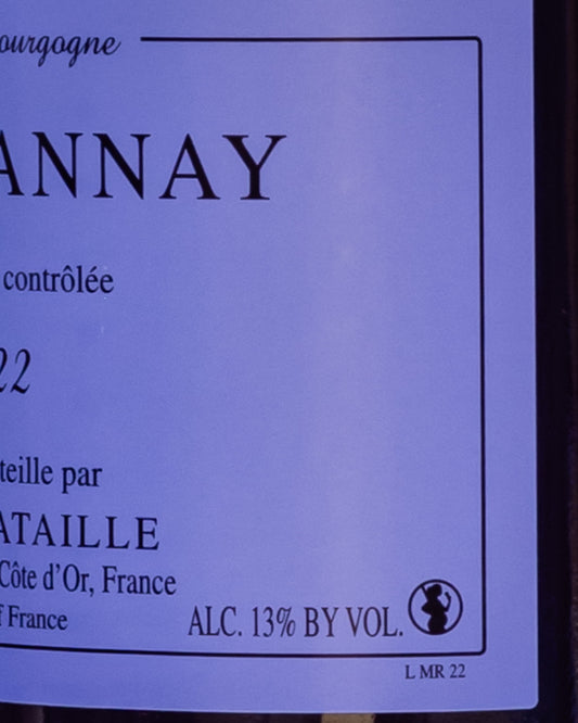 Sylvain Pataille Marsannay 2022 Pinot Nero Vino Rosso Borgogna Francia Retro Etichetta