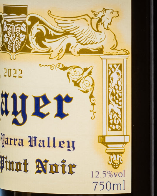 Timo Mayer Pinot Noir 2022 Yarra Valley Australia Vino Rosso Retro Etichetta