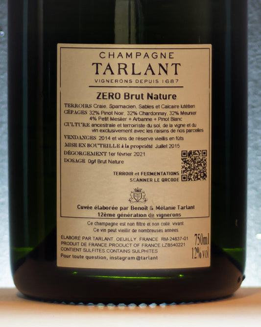 arlant zero champagne brut nature pinot nero chardonnay pinot meunier retro etichetta