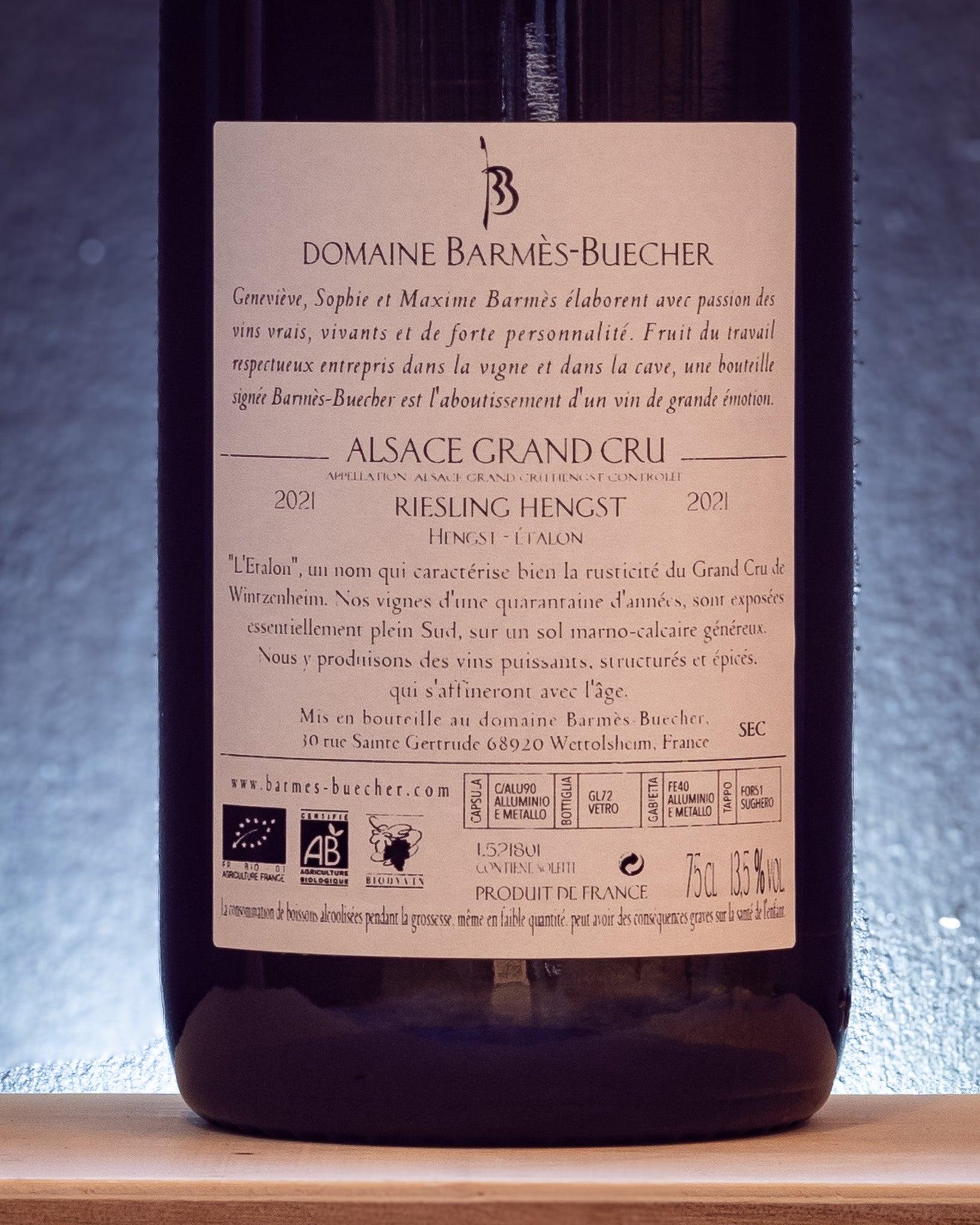 brames buecher alsazia grand cru riesling francia Hengst Vino Bianco retro etichetta