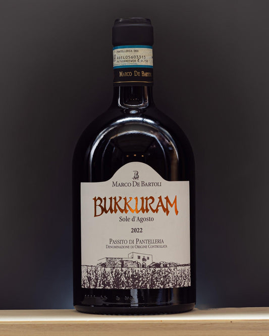 bukkuram sole d'agosto passito di pantelleria marco de bartoli zibibbo sicilia italia