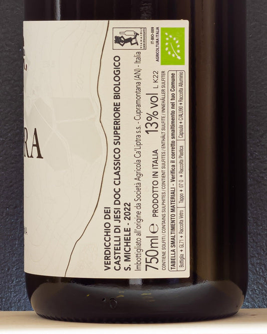 ca liptra kypra verdicchio dei castelli di jesi marche italia vino bianco retro etichetta