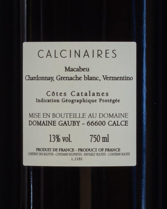 calcinaires cotes catalanes macabeu chardonnay grenache blanc retro etichetta
