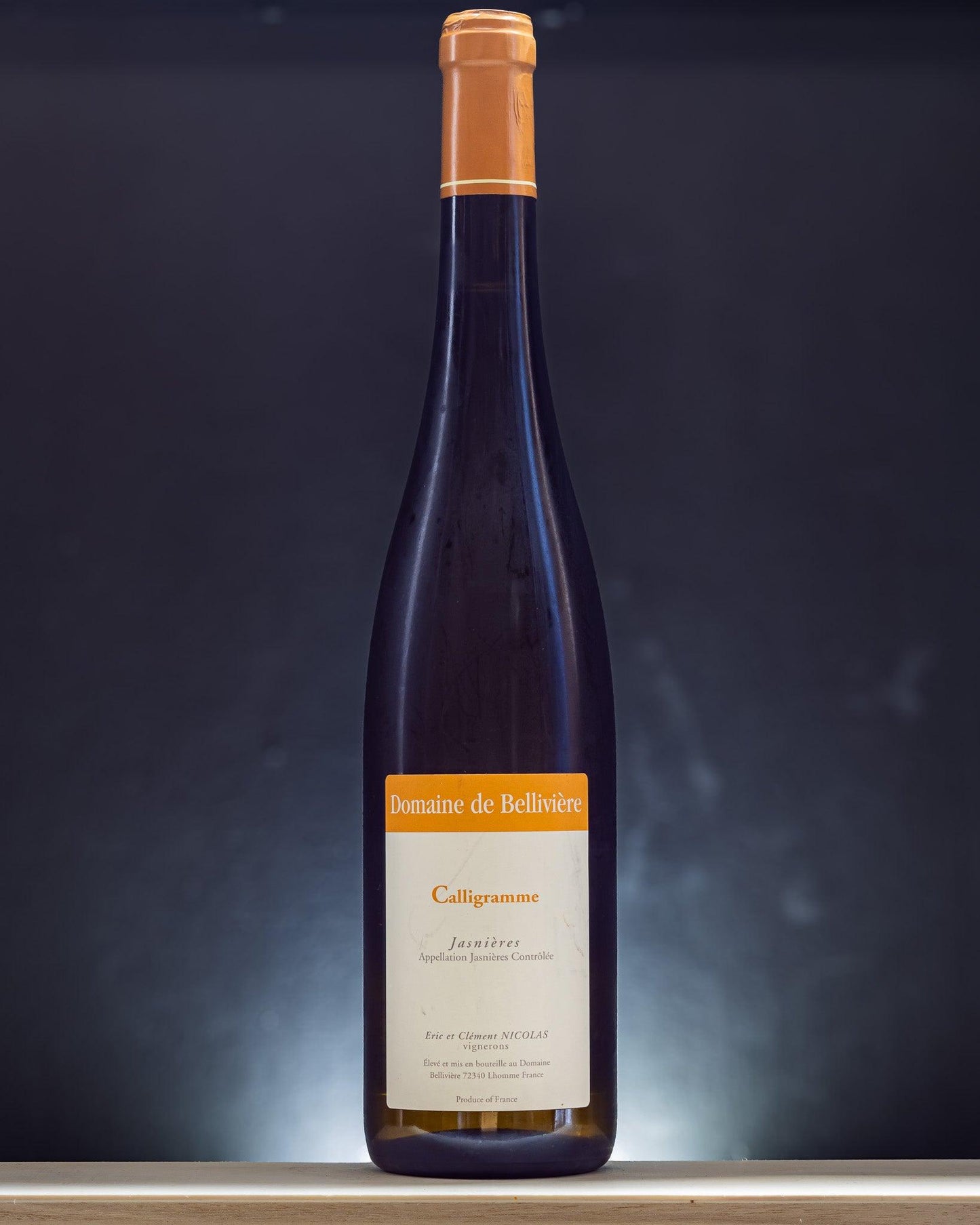 calligramme jasnieres chenin domaine de belliviere