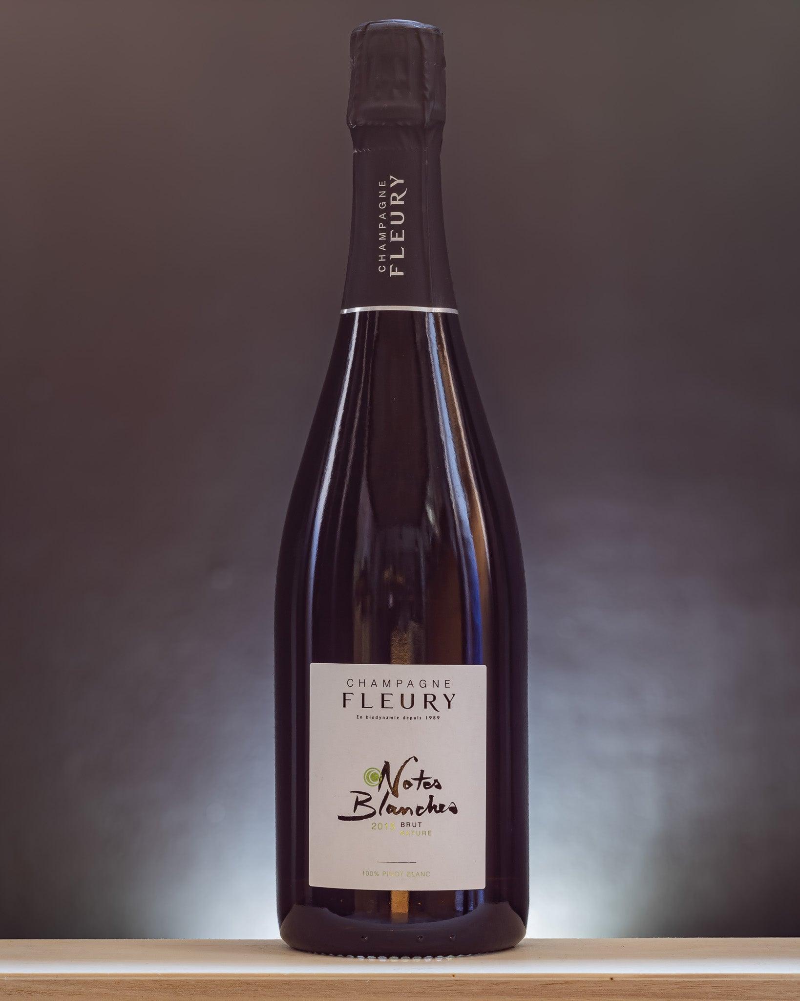 champagne fleury notes blanches 2015 brut nature pinot blanc