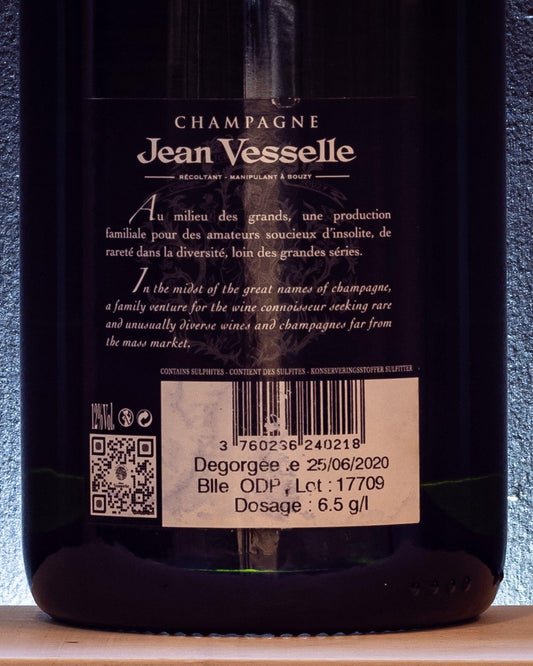 champagne jeans vesselle oeil de pedrix bouzy brut pinot nero francia retro etichetta