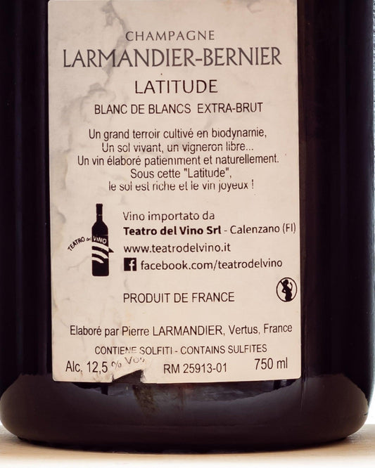 champagne larmandier bernier latitude blanc de blancs extra brut chardonnay retro etichetta