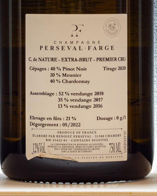 champagne perseval farge pinot noir meunier chardonnay brut nature