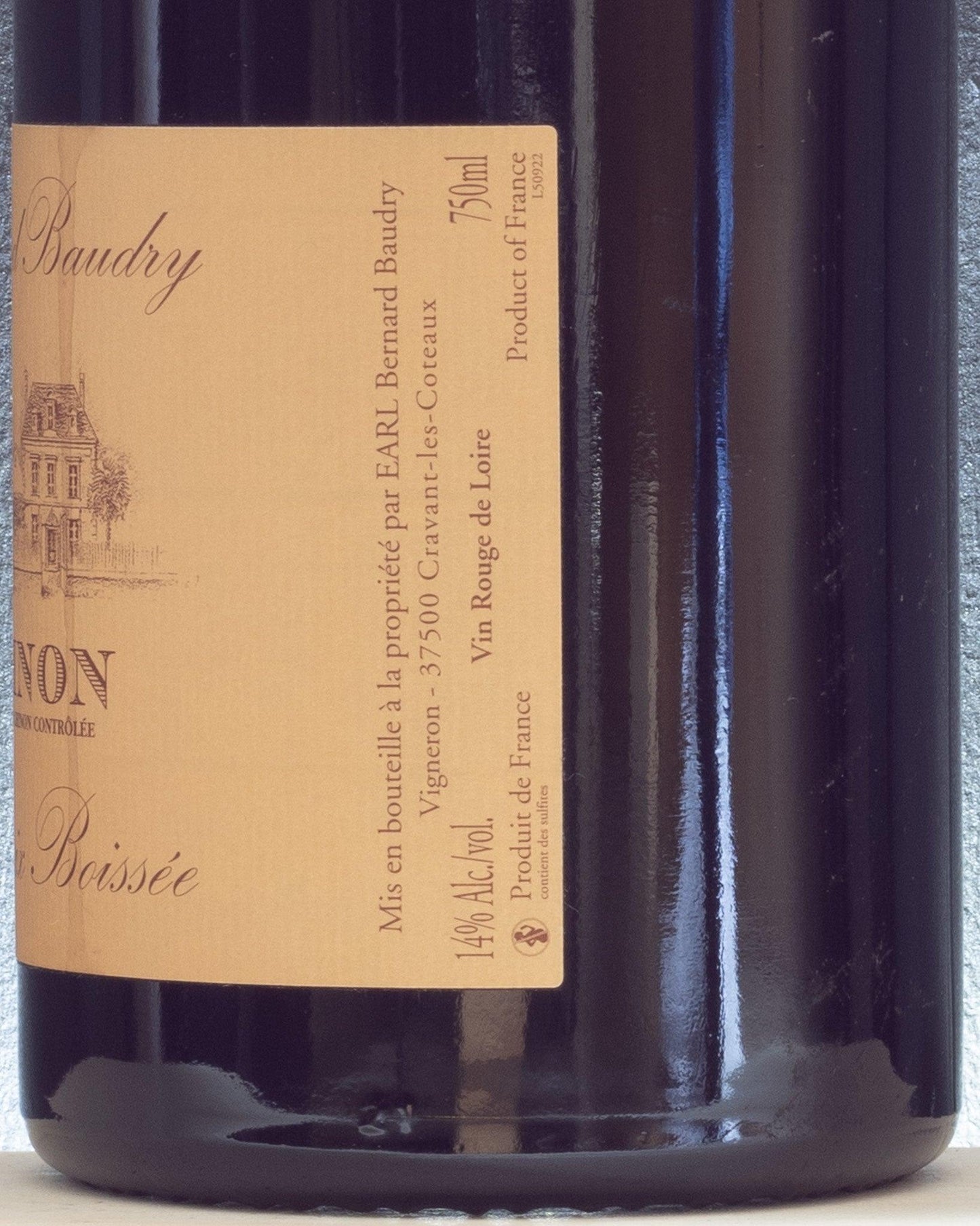 chinon la croix boisséè baudt cabernet franc retro etichetta