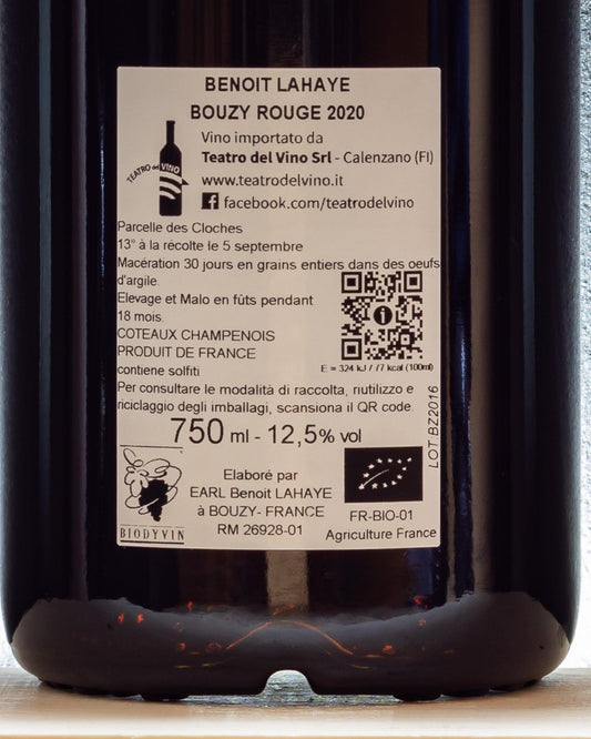 coteaux champenois benoit lahaye bouzy rouge pinot noir